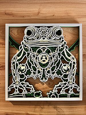 Frog- Four Layered 3D Frog Frog- Four Layered 3D Frog