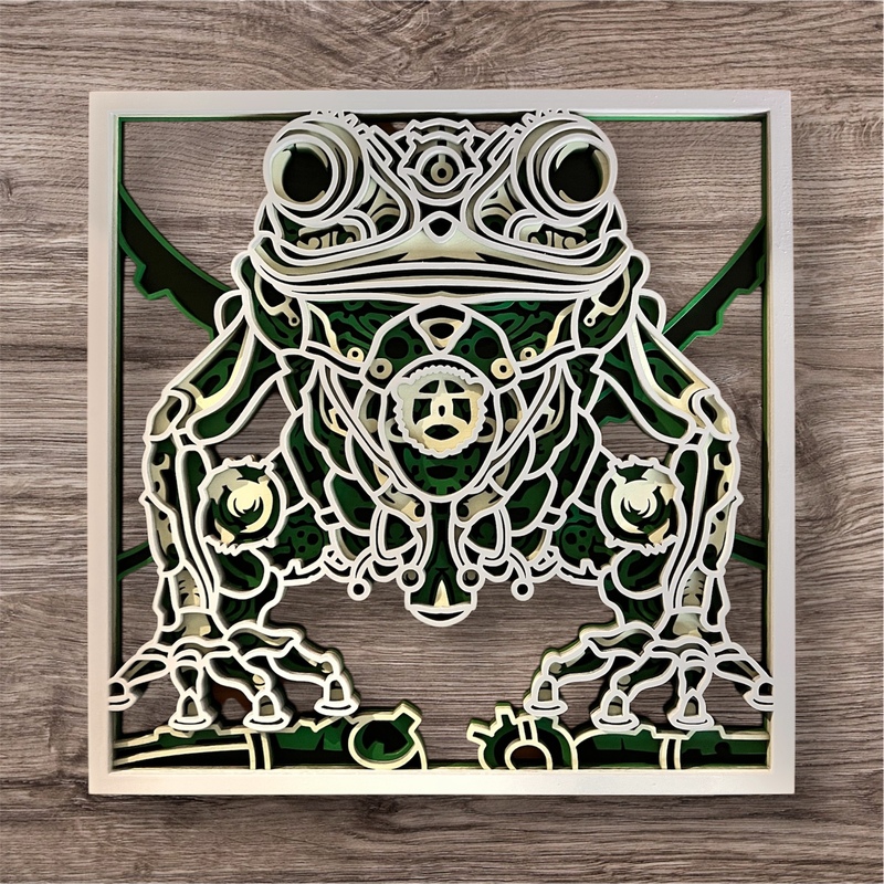 Frog- Four Layered 3D Frog Frog- Four Layered 3D Frog